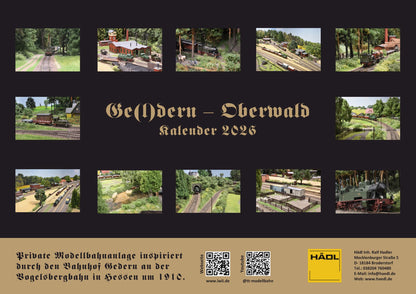 Modellbahn-Kalender 2026 | Ge(l)dern – Oberwald