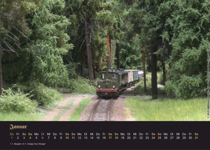 Modellbahn-Kalender 2026 | Ge(l)dern – Oberwald