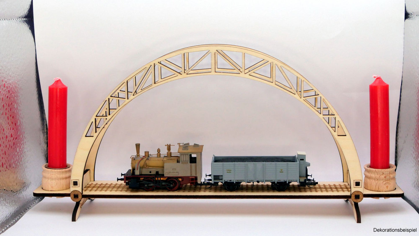 Kleiner Schwibbogen für Eisenbahnmodelle