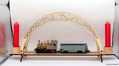 Kleiner Schwibbogen für Eisenbahnmodelle
