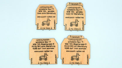 Lichtraumprofil-Schablonen