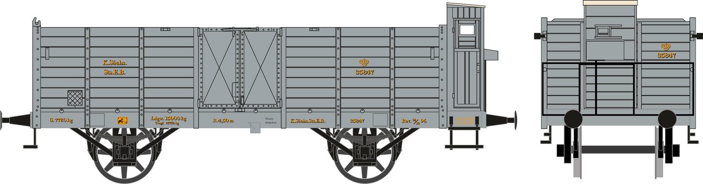 [Neuheit] Sächsischer O3 (mit Bremserbühne) Nr. 35847