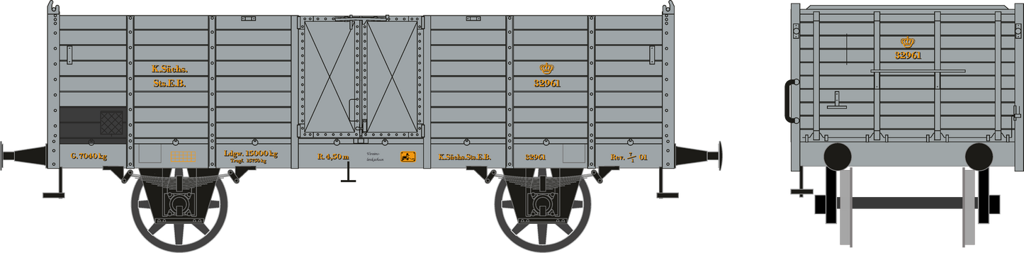 [Neuheit] Sächsischer O3 (ungebremst) Nr. 32961